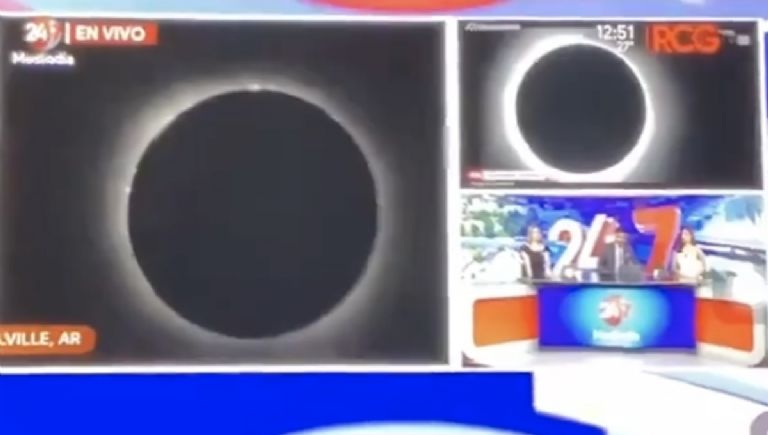 Estas son las incómodas imágenes del eclipse solar