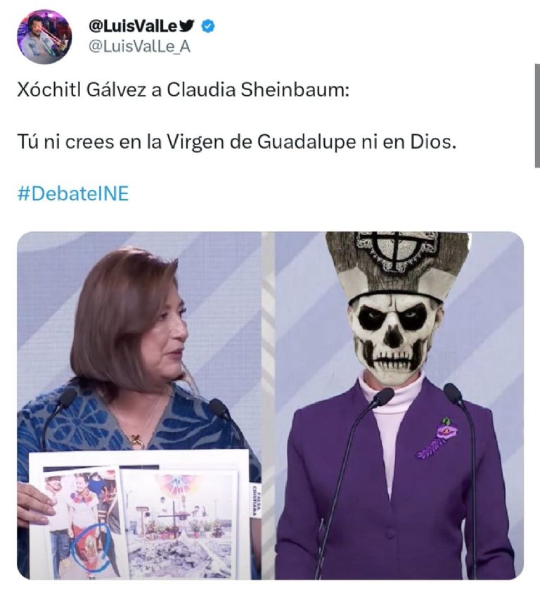 Los mejores memes de Xóchitl Gálvez, Jorge Álvarez Máynez y Claudia Sheinbaum del tercer debate presidencial.