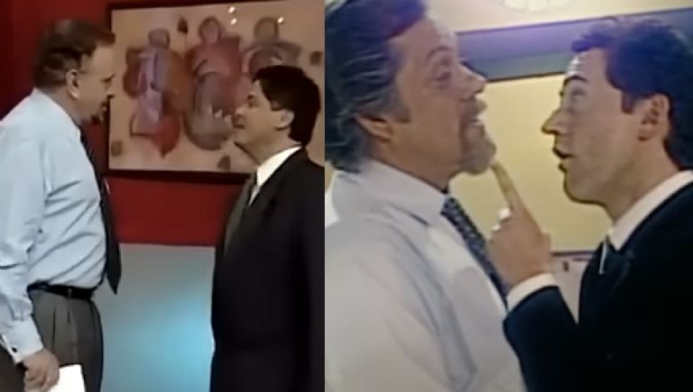 Mario Bezares escena con los papeles no en el programa de Paco Stanley