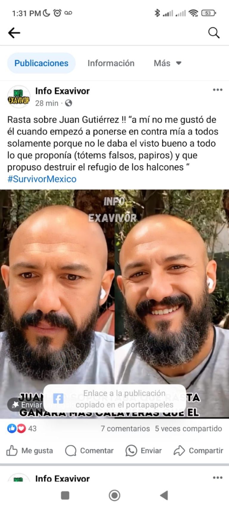 Rasta revela por qué no se llevaba bien con Rasta en Survivor México