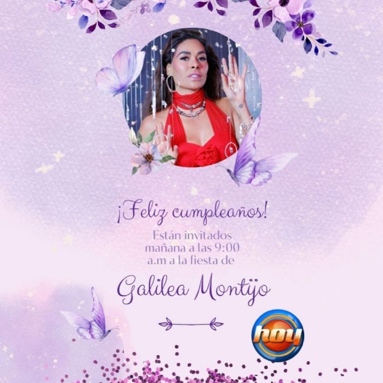 Galilea Montijo celebra gran fiesta en foros de Hoy tras pelea con la productora.