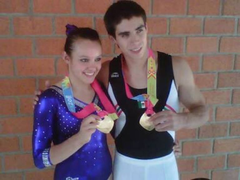 Daniel Corral y Ana Lago como gimnastas