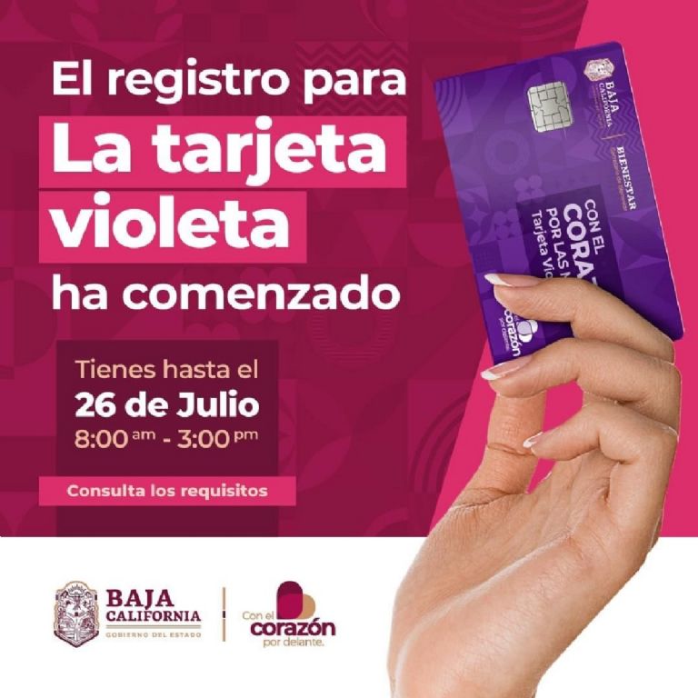 registro tarjeta violeta bienestar de 2600 pesos