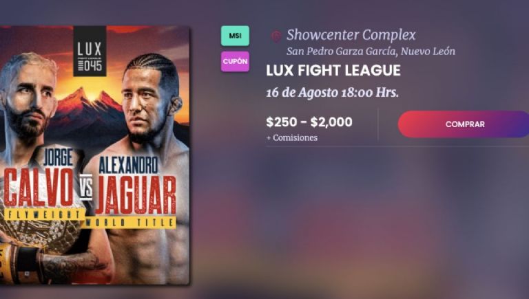 cuanto cuestan los boletos para la lux fight league