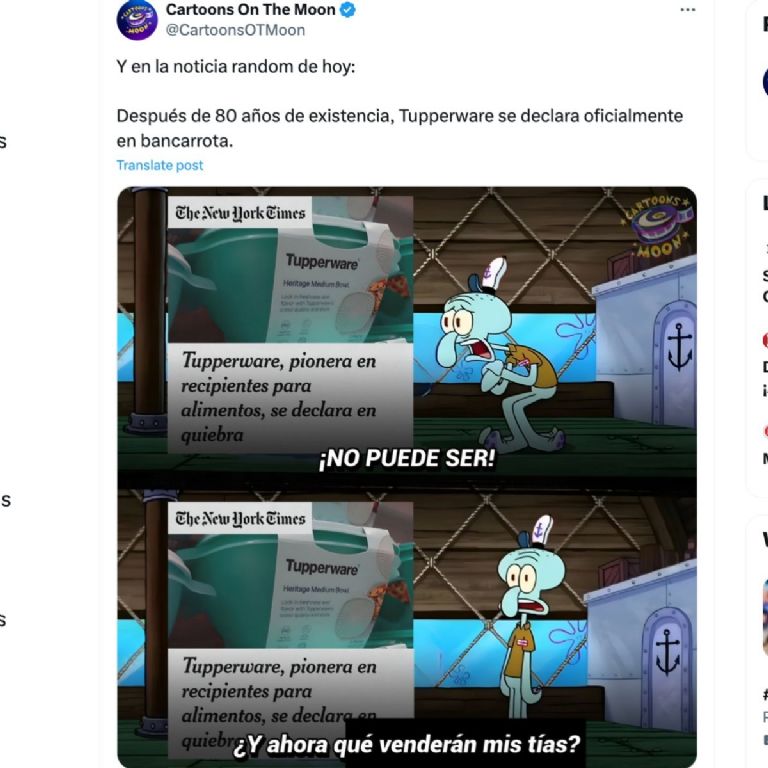 memes divertidos de tupperware y su declaracion de quiebra