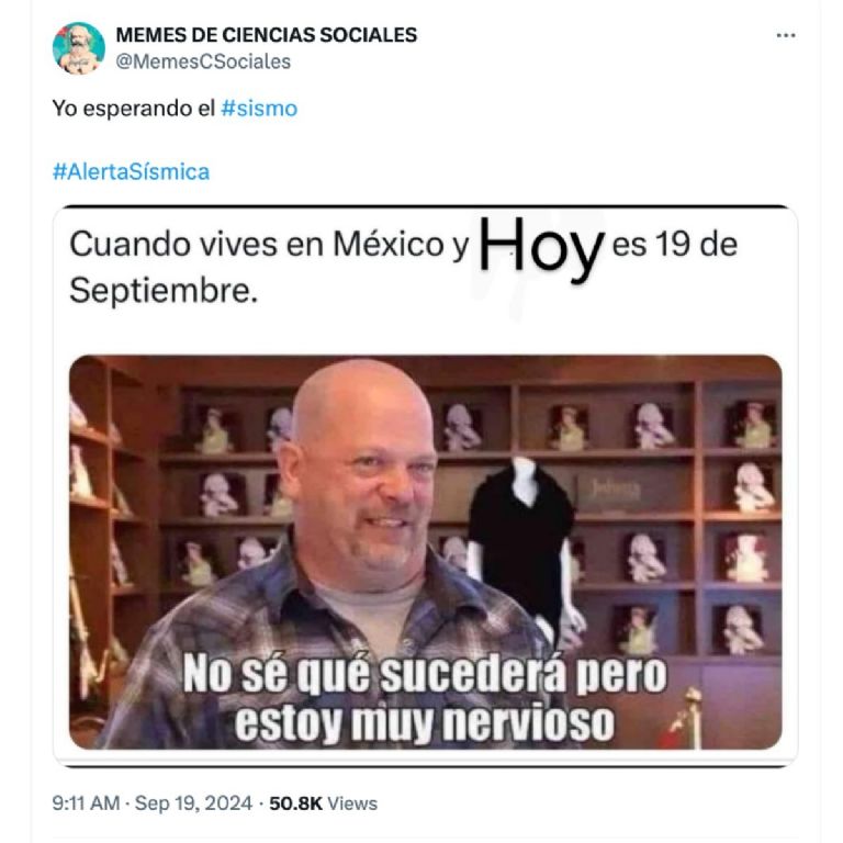 memes de la alarta sisimica y el simulacro 2024